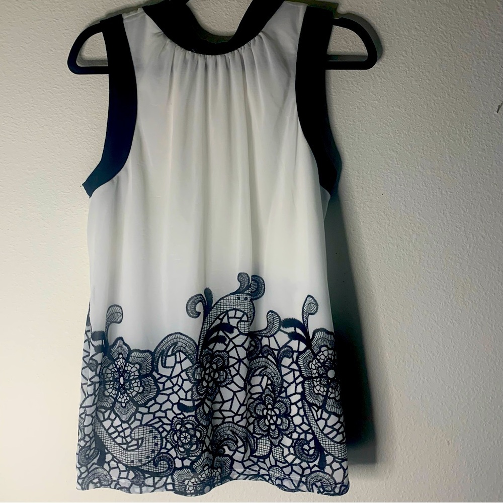 Worthington lined sleeveless shell large women